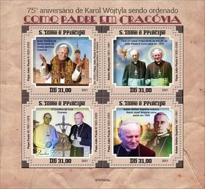 Thomas - 2021 Karol Wojtyla Jubiläum - 4 Briefmarkenbogen - ST210322a - Bild 1 von 1