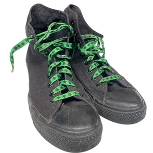 Converse Unisex Schwarz Grün Emo Punk Grunge Converse Sneaker W10 M8 - Bild 1 von 7