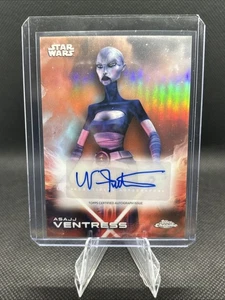 2025 Topps Chrome Star Wars Autograph Nika Futterman as Asajj Ventress A-AJ - Picture 1 of 2
