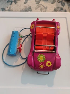 Buggy de dunas vintage Bandai con motor remoto flor rosa oscuro Japón funciona Foto 1 de 4