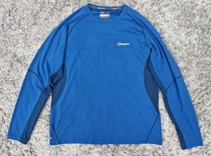 Berghaus Men's Large Blue Argentium Long Sleeve Baselayer Performance Hiking - Picture 1 of 11