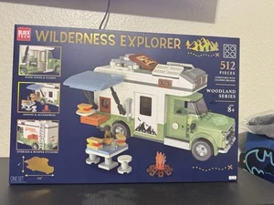 Block Tech Vehicle Block Set Wilderness Explorer Camper W/ Accessories 2025 New - Picture 1 of 2