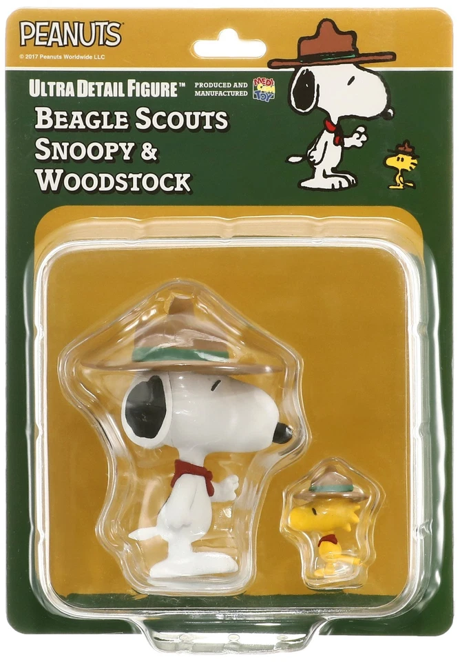 Figura Ultra Detalle Medicom Peanuts Beagle Scouts Snoopy & Woodstock NUEVO Foto 1 de 1