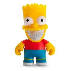MINIFIGURA DE VINILO DE DISEÑO BART DE 3" DE KIDROBOT RON DE LOS SIMPSONS SONRIN INGLÉS - Imagen 1 de 4