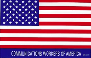 "Juego de 3 calcomanías de bandera grandes para trabajadores de comunicaciones, pegatinas de vinilo, 3,25"" X 5" - Imagen 1 de 1