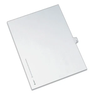 Avery 82209 10-Tab "11" Legal Exhibit Side Tab Index Divider - White (25/PK) New - Picture 1 of 6