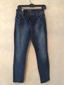 MOTHER Jeans 27 The Fly Cut Stunner Fray $228 Retail - Picture 1 of 4