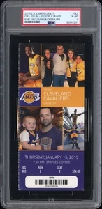 Kobe Bryant Vs Lebron James #20 PSA 6 2015 Cavaliers Vs Lakers Full Ticket - Picture 1 of 3