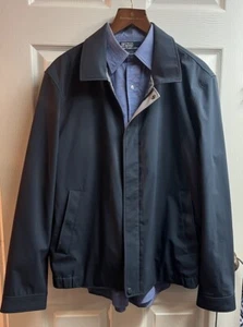 Marc New York Men's Navy Lightweight Jacket Size Large Zipper Close Golf? - Picture 1 of 11