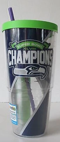 TERVIS TUMBLER SUPER BOWL XLVIII CHAMPIONS SEATTLE SEAHAWKS NEW SHIPS FREE Cover