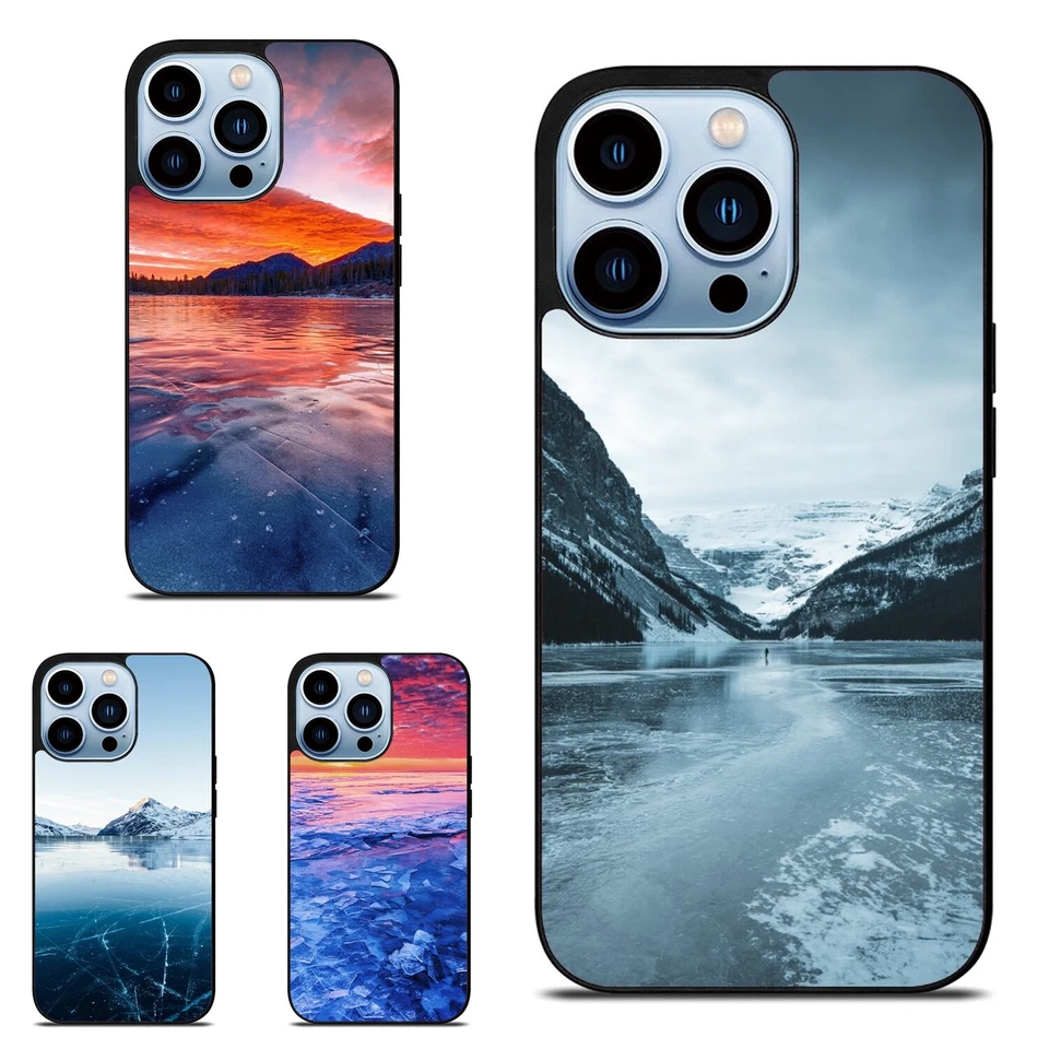 TPU чехол озеро Snowtops замороженный для Samsung Galaxy Apple iPhone 12 13 - Изображение 1 из 4