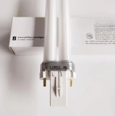 Philips PL-S 9w/01/2P NB-UVB G23 311nm Narrow spectrum UV light tube - Image 1 of 2