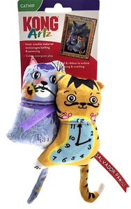 KONG Artz 2-pk Dali/VanGogh Crinkly Durable Soft Catnip Cat Toys - Picture 1 of 10