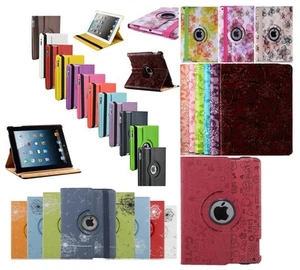 360 Degree Rotating PU Leather Case Cover Swivel Stand For Apple iPad Air/5 - Picture 1 of 37