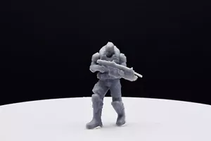 Gears Of War COG Marcus Old Miniature - Resin 3D Printed- Wargame/Skirmish/D&D - Picture 1 of 11