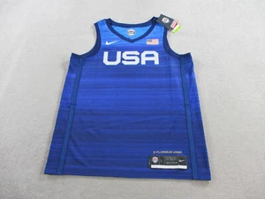 Maglia Nike Team USA uomo grande blu edizione limitata strada 2020 basket Dri-Fit - Foto 1 di 12