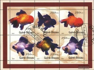 Guinea-Bissau 1516-1521 hoja miniatura (edición completa) usado 2001 peces - Imagen 1 de 1