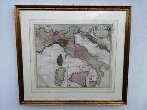 Antica mappa Italia 1686 Peter Schenck XVII secolo ITALIA IAM TOTA 48x56 cm  - Picture 1 of 12