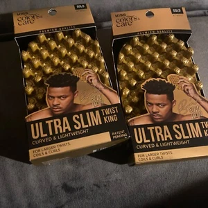 2 Twist King Kiss Colors& Care Ultra Slim Gold For Larger Coils - Picture 1 of 7