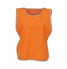 High Vis Visibility Tabard L or XL Reflective Border Orange Large YOKO Workwear