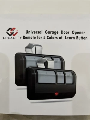 Mando a distancia universal para abrir puertas de garaje CREACITY con instrucciones Foto 1 de 4