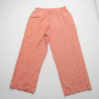 Брюки женские Old Navy льняная смесь размер XL широкие штанины высокая посадка без застежек цвет Coastal - Изображение 1 из 4