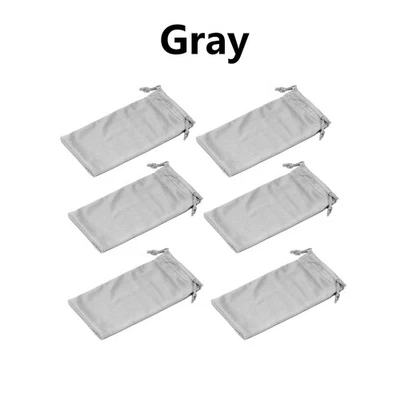 Bolsa bolsa de microfibra premium 6 piezas de almacenamiento de limpieza para gafas de sol Foto 1 de 4