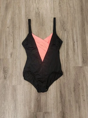 Catalina USA Made Colorblock Vintage  Size 14 One Piece Bathingsuit - Изображение 1 из 4