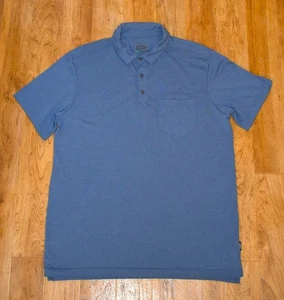 Polo jersey de bolsillo azul Stio 200256 para hombre talla grande - Imagen 1 de 3
