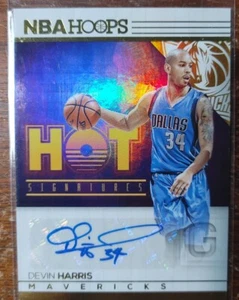 2016-17 Panini Hoops Hot Signatures Dallas Mavericks Devin Harris - Picture 1 of 2