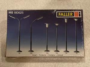 Non-working Street Lamp Set (56) - H0 (1:87) Scale - FALLER 180625 - *NEW* - Picture 1 of 8
