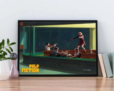 1994年纸浆小说复古电影海报 — 第 1/3 张图片