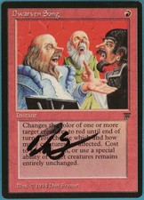 Dwarven Song Legends HEAVILY PLD Artist Signed CARD (ID# s80815) ABUGames