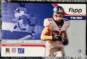 2002 Flipp Bücher Tiki Friseur Jeremy Shockey NY Giants - Bild 1 von 2