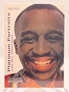 Jason Terry RC 1999-00 Skybox Metal Universe #11 Platinum Portraits ROOKIE - Imagen 1 de 2