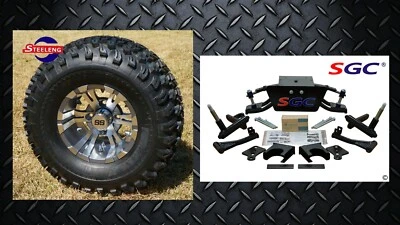 Club Car DS Golf Cart 6" A-Arm Lift Kit + 10" Wheels and 22" AT Tires 2004.5-UP Foto 1 de 4
