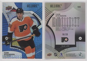 2021-22 Upper Deck Allure Blue Line /35 Cam Atkinson #56