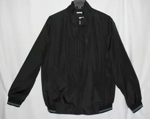 New Perry Ellis Solid Black Men's Size 2XT Full Zip Poly Bonded Jacket - Picture 1 of 6