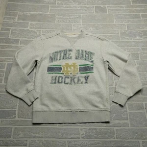 Sweat de hockey Notre Dame taille M Adidas polaire col rond style vintage - Photo 1/9