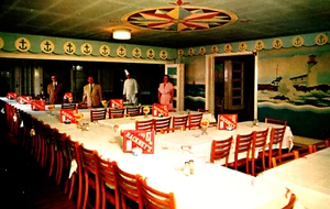 Atlantic City NJ Hackney's Restaurant The Anchor Room New Jersey Postcard Staff - Picture 1 of 4