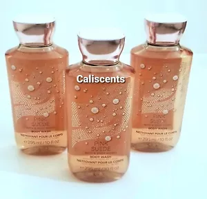 Bath and Body Works PINK SUADE Shower Gel X3 NEW 10 OZ - Picture 1 of 2
