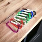 Carabiner Clips (Pack 10) 3.5cm Snap Spring Hook D Shape Clasp Keyring Carabina