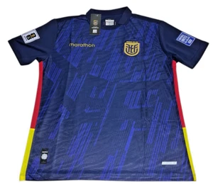 Camiseta de la Selección Nacional de Fútbol de Ecuador Azul Marino 2026 Clasificadores Calce Ajustado Talla XL - Imagen 1 de 9