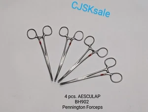 4 pcs. AESCULAP BH902 Pennington Forceps (USED). - Picture 1 of 9