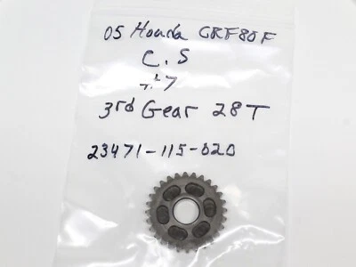 Honda CRF80F CRF XR 80 2005 04-13 transmisión contraeje tercera marcha 28T Foto 1 de 4