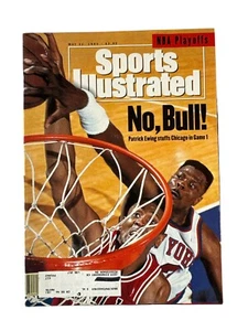 SPORTS ILLUSTRATED May 31, 1993 NBA Playoffs Bulls/Knicks Patrick Ewing Cover EX - Picture 1 of 3