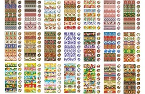 Easter Egg Wraps for 7 Hen Eggs Heat Shrink Sleeve Decoration Sticker Pysanka - Picture 1 of 18