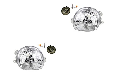 Scheinwerfer Set Halogen passend für Renault Twingo I 09/00- H4 +Nebels+Leucht. - Bild 1 von 4