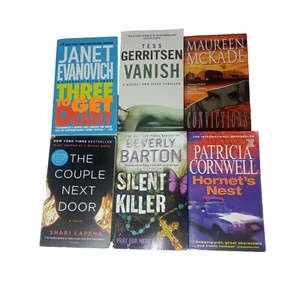 6 x Crime Thriller Suspense Murder Mystery Small Paperback Fiction - Picture 1 of 17