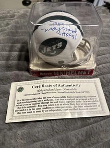 DON MAYNARD AUTOGRAPH MINI HELMET W/BOX JETS HOF!! COA - Picture 1 of 5